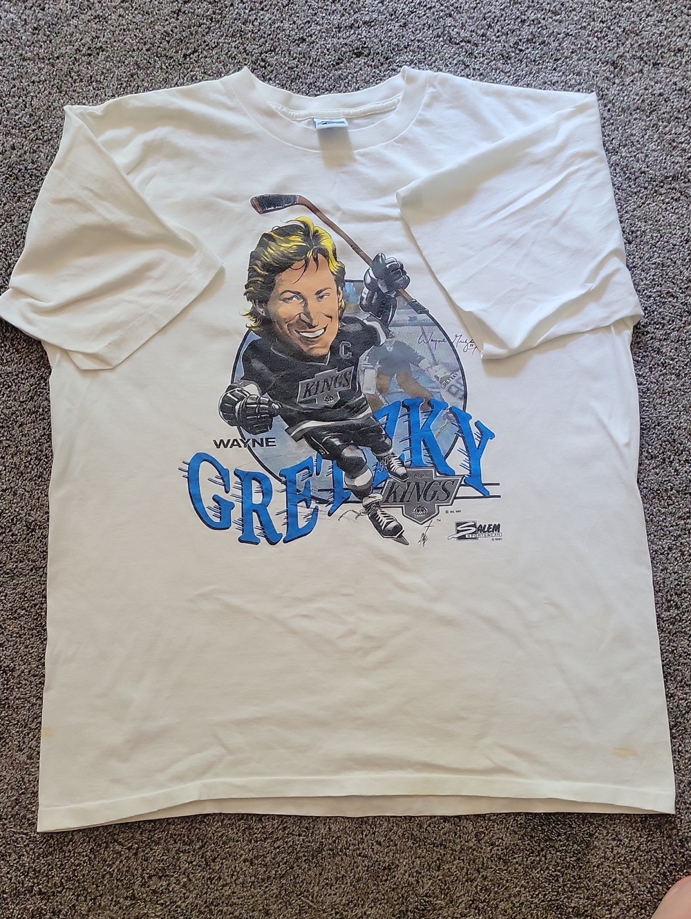 Vintage Salem Sportswear Wayne Gretzy T-shirt